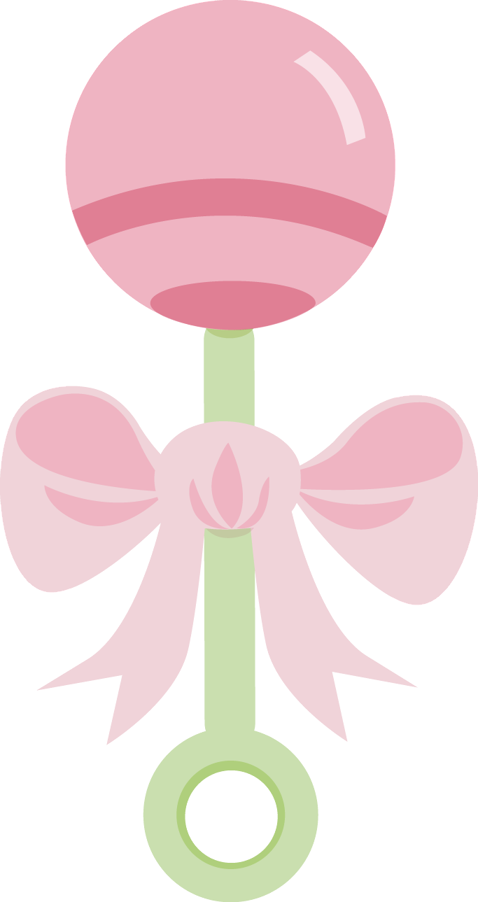 Clip Art Freeuse Download Beb Menino E Menina Minus - Sonajero Rosa Png (683x1289), Png Download