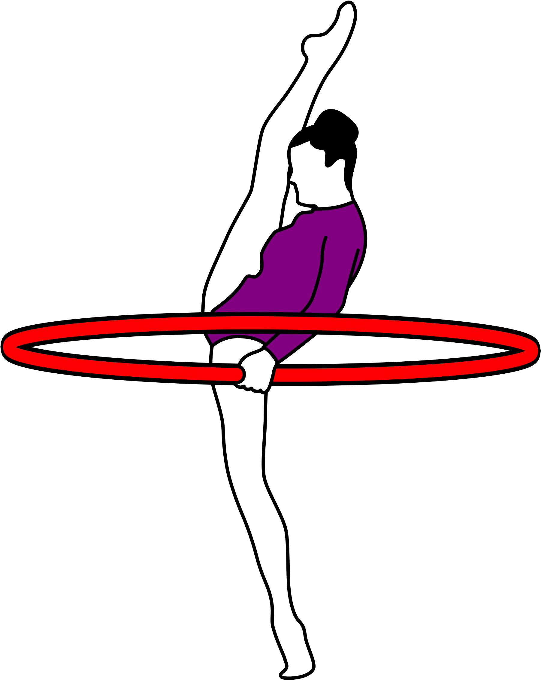 This Free Icons Png Design Of Gymnastics Archery (1924x2400), Png Download