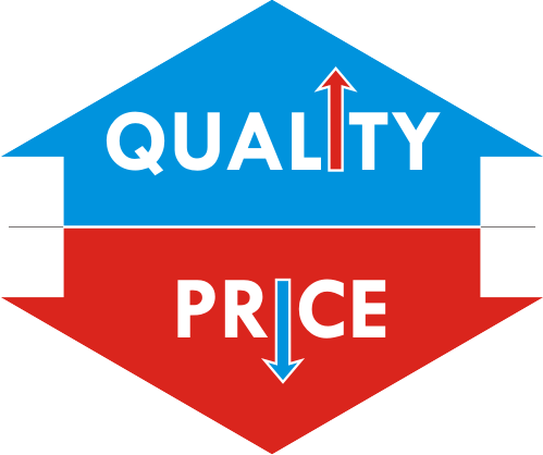 Price Less & Quality Best - Best Price Best Quality Png (499x418), Png Download