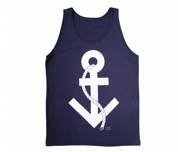 Trans Symbol Anchor Tank Top - Anchor Tank Top (575x492), Png Download