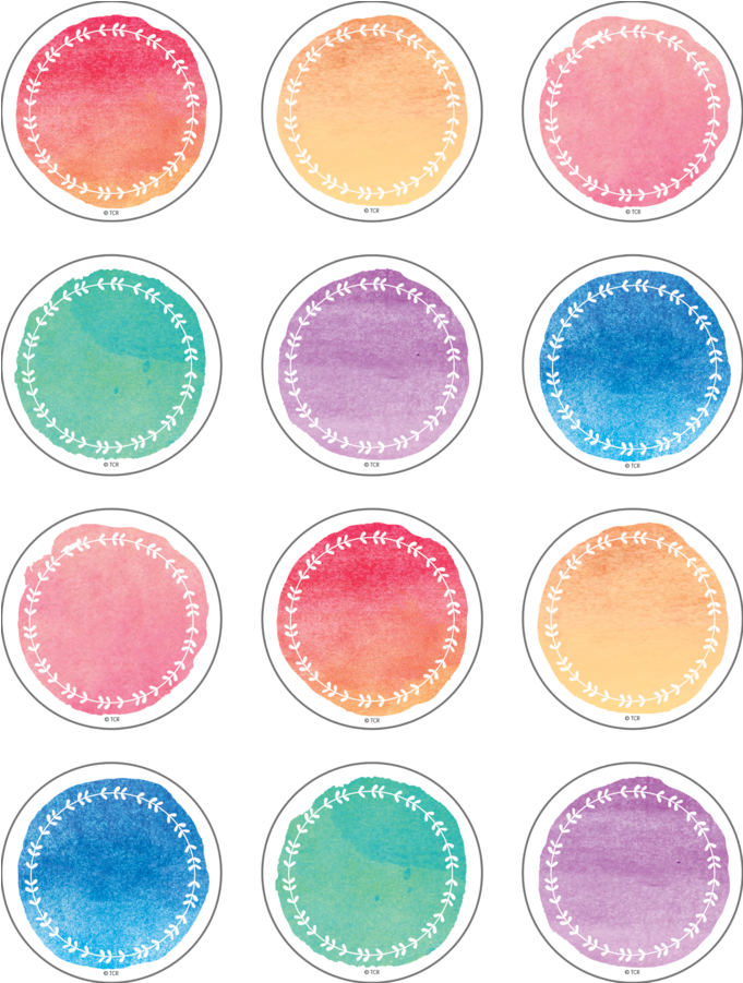 Watercolor Mini Accents (900x900), Png Download