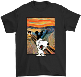 The Scream Charlie Brown And Snoopy Shirts Gildan Mens - Dont Mess With Me My Daddy (394x394), Png Download