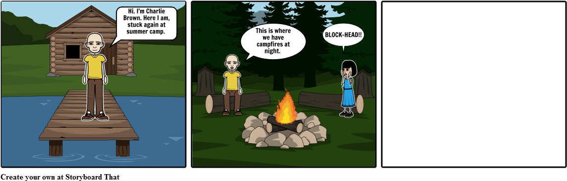 Charlie Brown - Story Board Super 8 (1164x385), Png Download