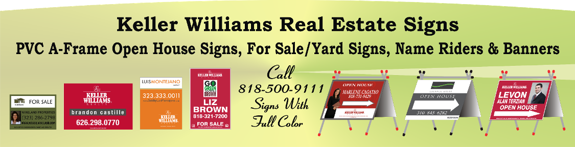Keller Williams Real Estate Signs, Yard / For Sale - Vinyl Banners (1125x288), Png Download