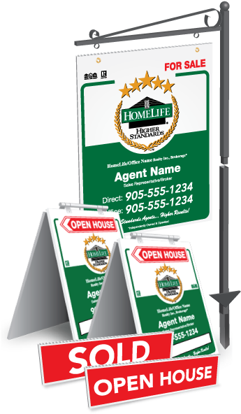 Real Estate Signs - Homelife Real Estate Signs (400x600), Png Download
