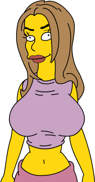 Download Hd Latest Simpsons Characters Carmen Electra Vintage Carmen Electra The Simpsons Naked Transparent Png Image Nicepng Com