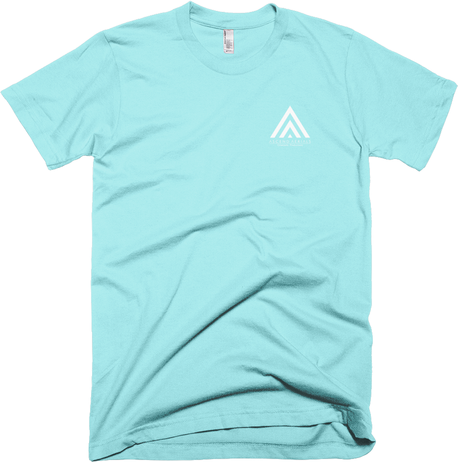 American Apparel Light Aqua Wrinkle Front Mockup (1000x1000), Png Download