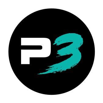 Turquoisewhite Logo - Planet 3 Extreme Air Park (350x350), Png Download