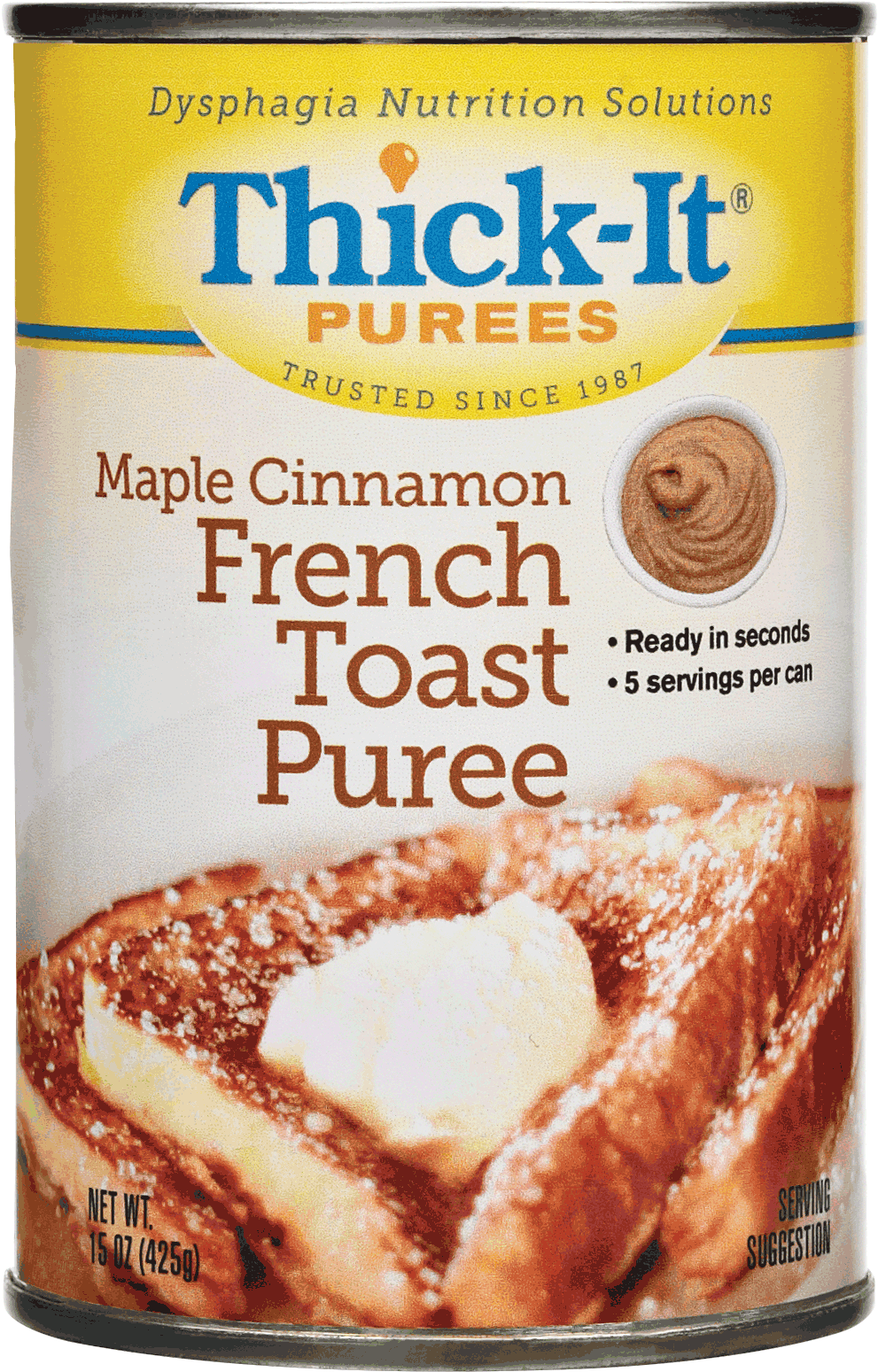 Thick-it Maple Cinnamon French Toast Puree 15 Oz Can - Kent Precision Foods Group Inc Thick-it Maple Cinnamon (350x350), Png Download