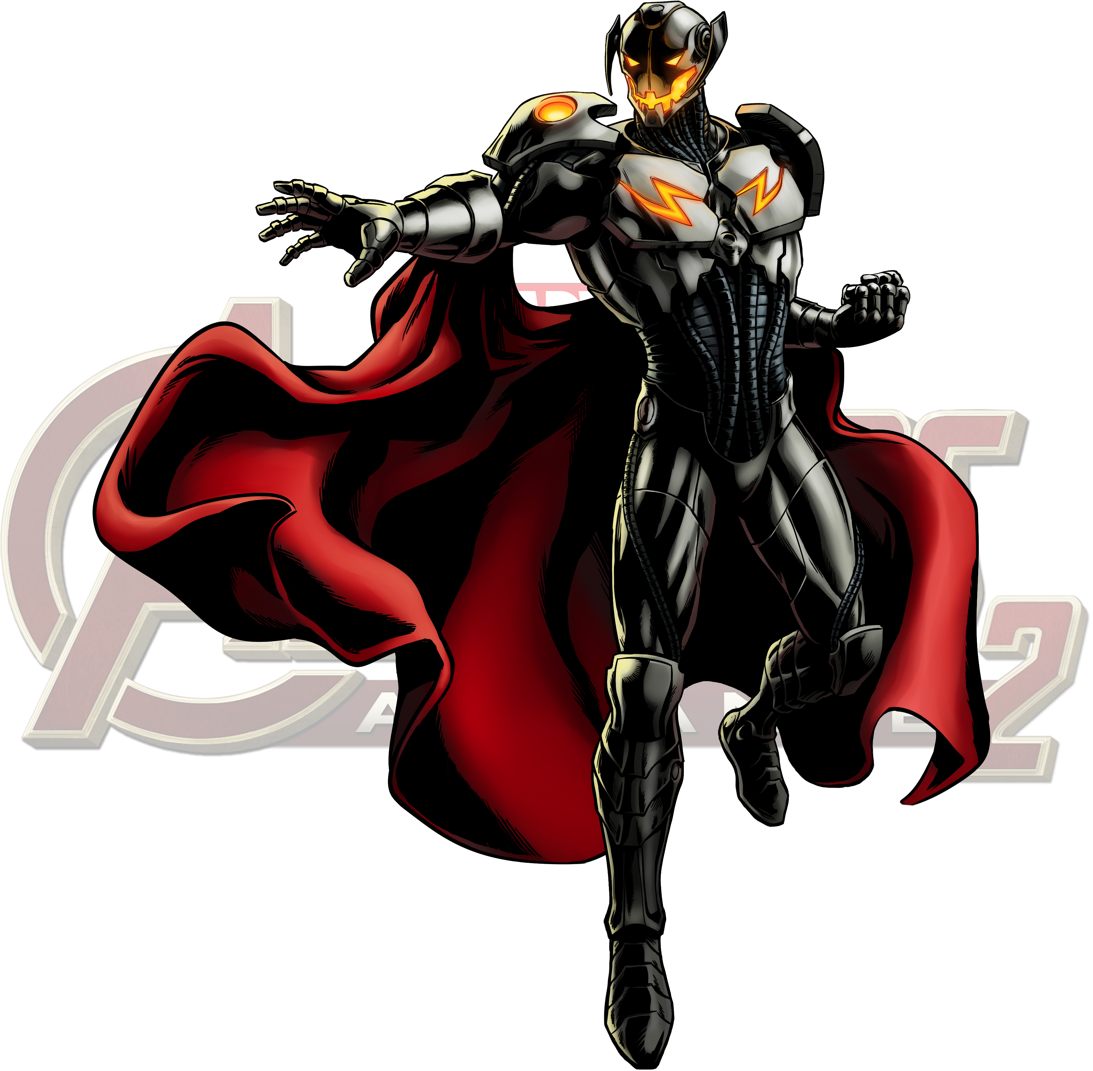 Icon Ultron - Captain America Ultimate Alliance 2 (3500x3489), Png Download