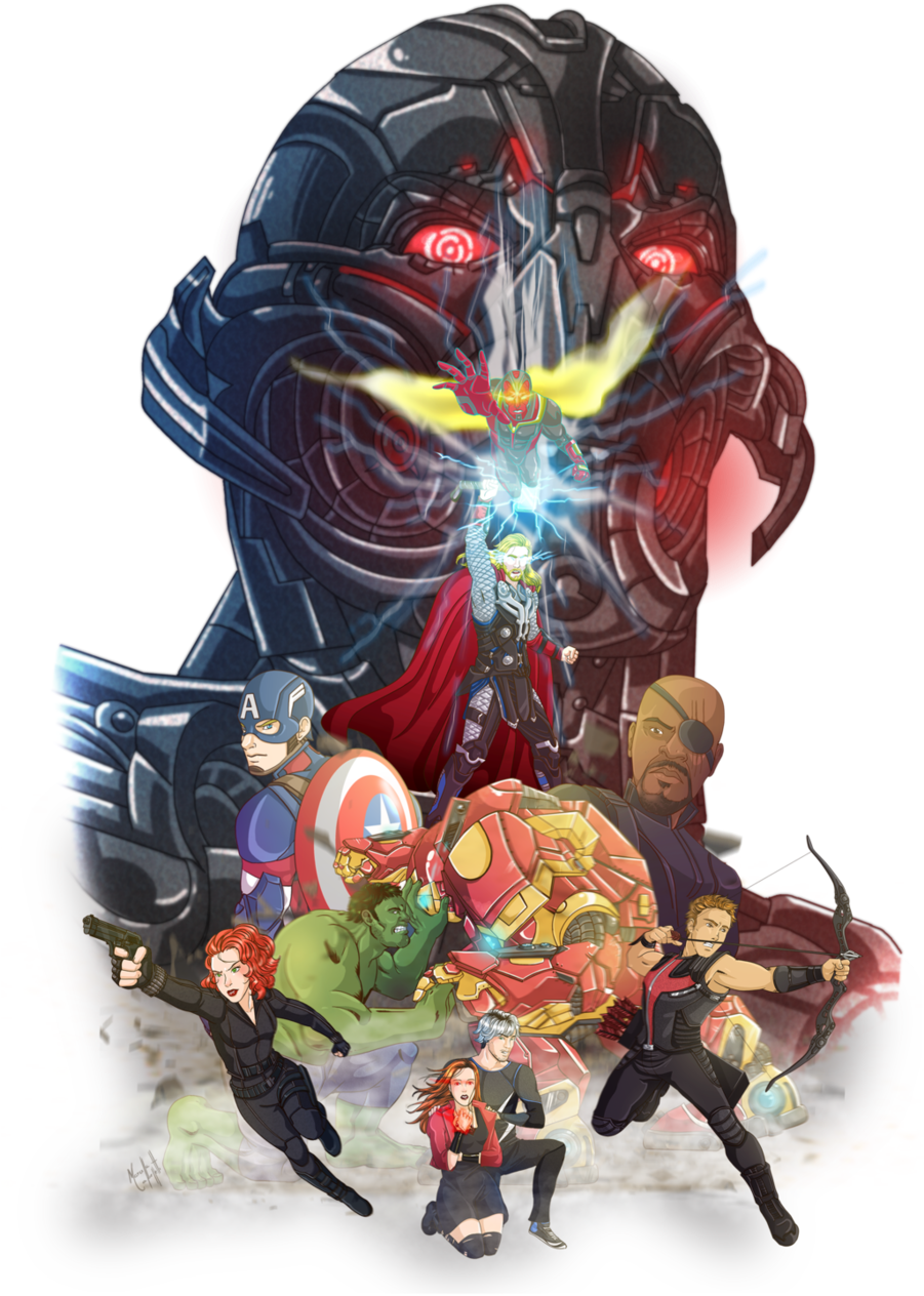 Download Ultron Fan Art Clipart Thor Loki Ultron Thor - Cool Marvel Fan Art (900x1285), Png Download