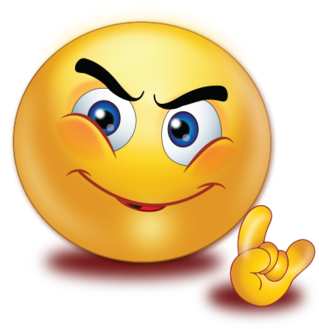 Evil Smile Hand - Smiley (384x384), Png Download