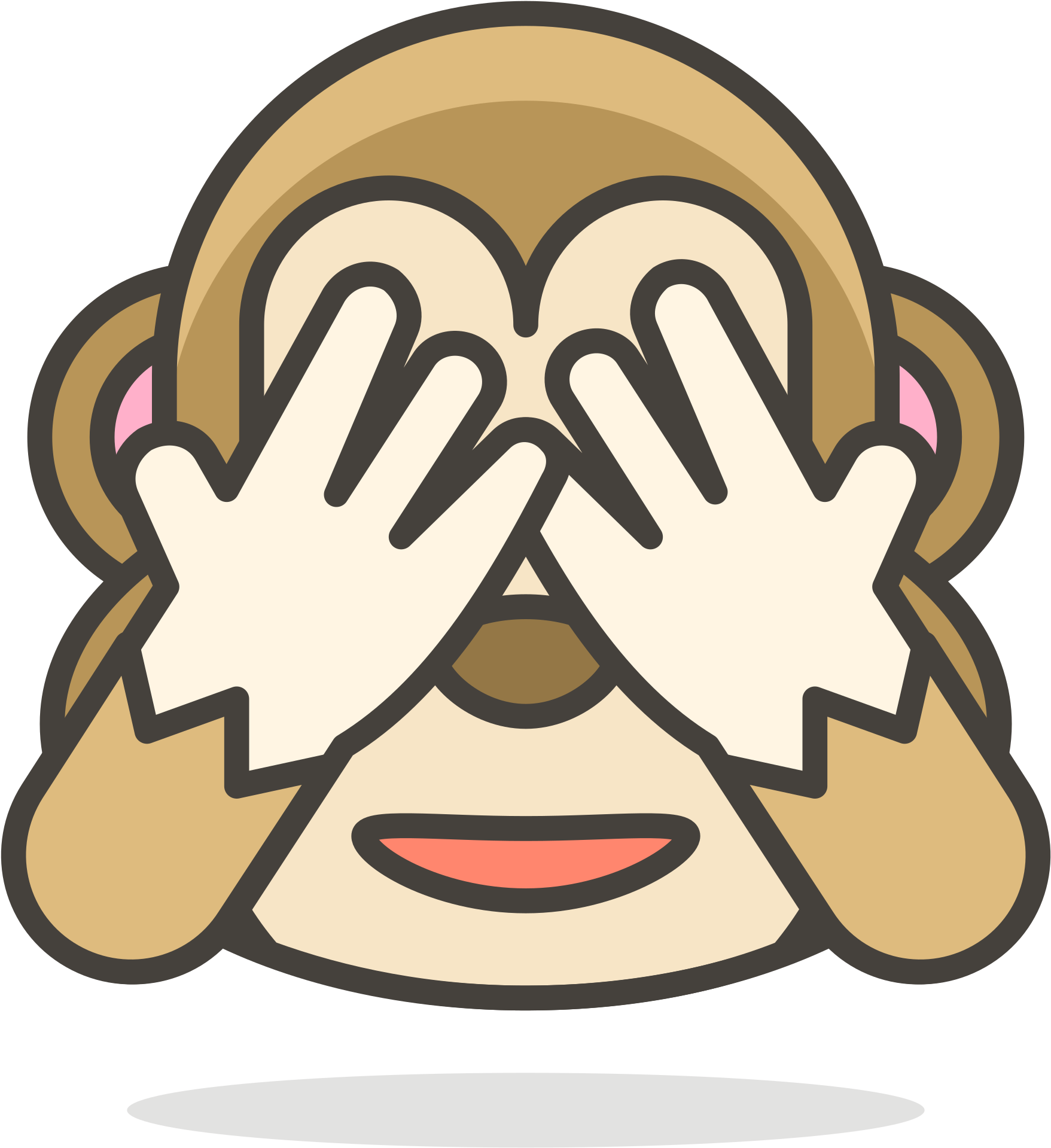 Open - Monkey (2000x2000), Png Download