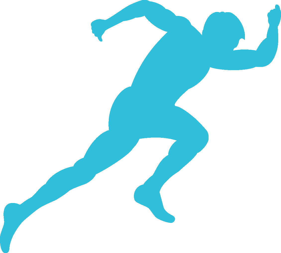 Runner From The Back Png - La Clinique Du Coureur (1129x1017), Png Download