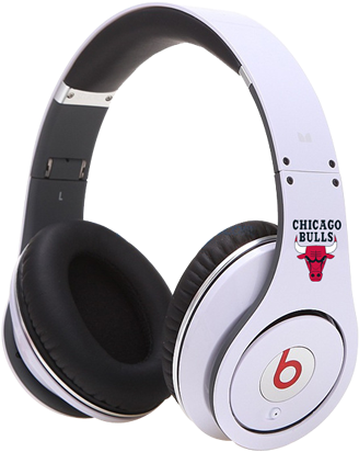 Beats By Dre Studio Nba Chicago Bulls Headphones - Chicago Bulls Beats (400x420), Png Download