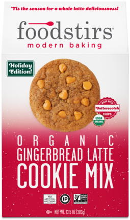 Foodstirs® Organic Gingerbread Latte Cookie Mix - Foodstirs - Organic Frosting Mix Vanilla - 7.2 Oz. (500x500), Png Download