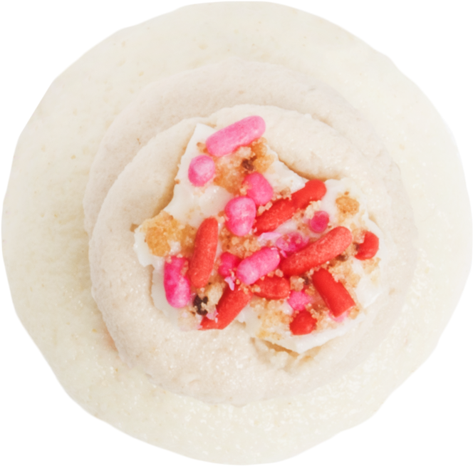Valentine's Day Cookies & Milk Cupcake Small Top View - Korean Taco (800x800), Png Download
