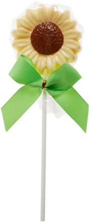 Milk And White Chocolate Daisy Pops - Sunflower (480x600), Png Download