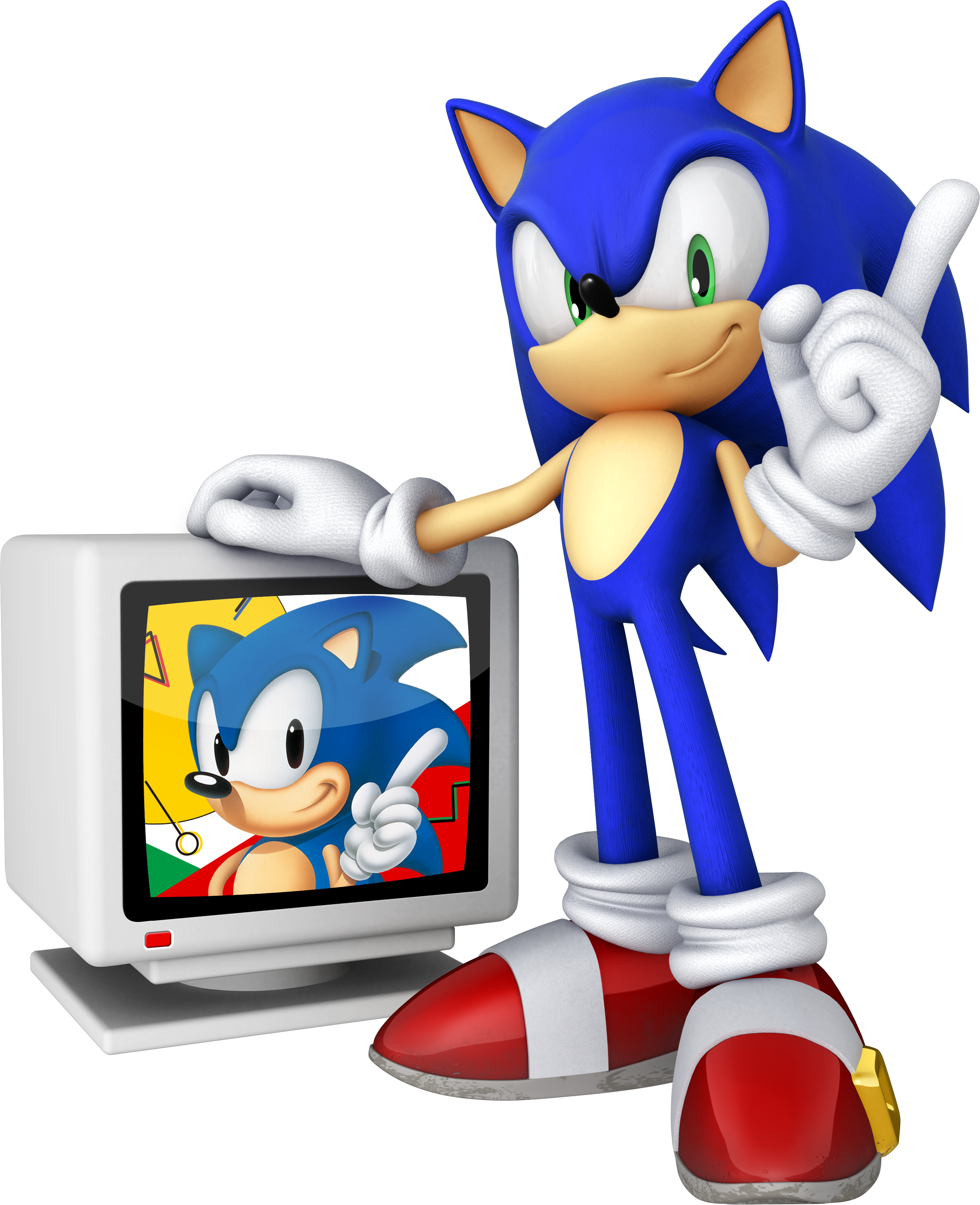 25th Anniversary Sonic Featured Image - Sonic The Hedgehog 20th Anniversary (2872x3531), Png Download