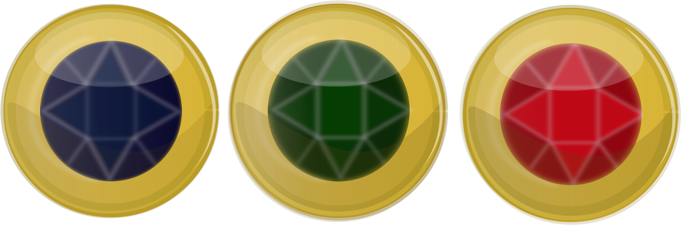 Big Image - Button Jewels Png (2400x820), Png Download