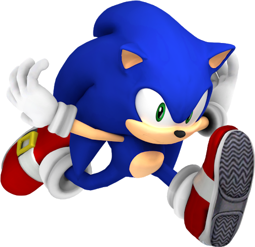 Photo - Dream Cast Sonic Vs Dx Sonic (530x654), Png Download