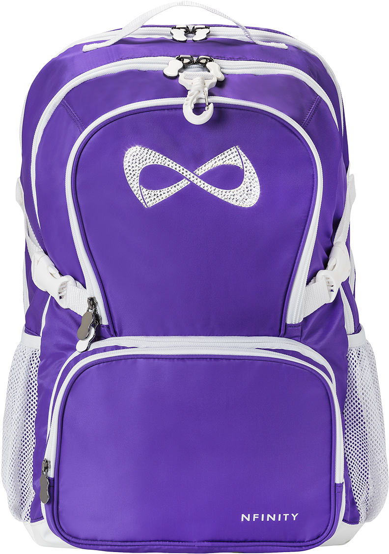 Nfinity Black Sparkle Backpack - Nfinity Princess Backpack Purple (900x1265), Png Download
