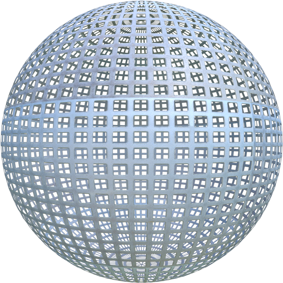Seamless Grid Metal Texture (1024x1024), Png Download