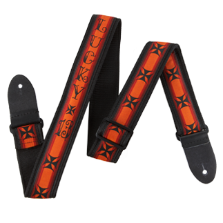 Dunlop Lucky 13 Iron Cross Guitar Strap - Dunlop Lucky 13 Guitar Strap Iron Cross (450x402), Png Download