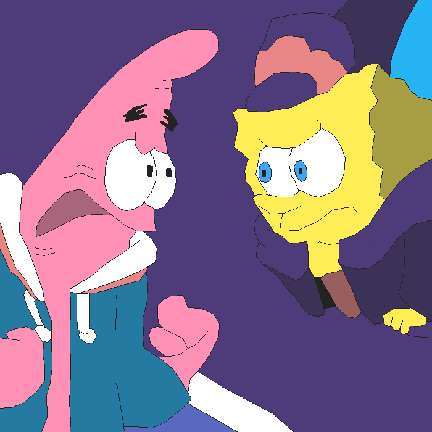 Spongetale Patrick & Spongeswap Spongebob - Spongetale Patrick (1400x1400), Png Download