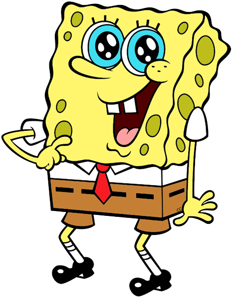 Cute Spongebob - Spongebob Clipart (467x597), Png Download