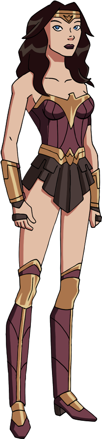 Gal Gadot S Wonder Woman By Glee Chan-d7so4kw - Wonder Woman Gal Gadot Animated (285x906), Png Download