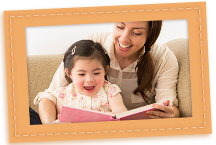 Books For Toddlers - Mom Daughter Frame Png (430x290), Png Download