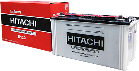 Conventional - Hitachi Battery Conventional Type (480x278), Png Download