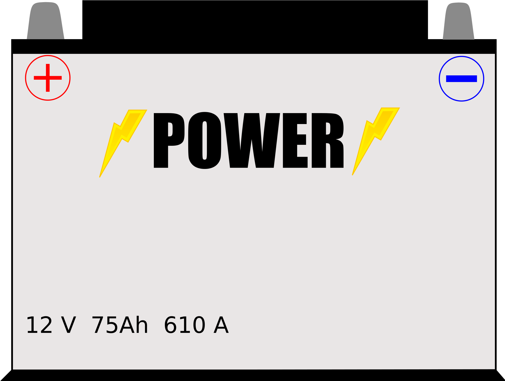 Big Image - Electric Battery (2400x1596), Png Download
