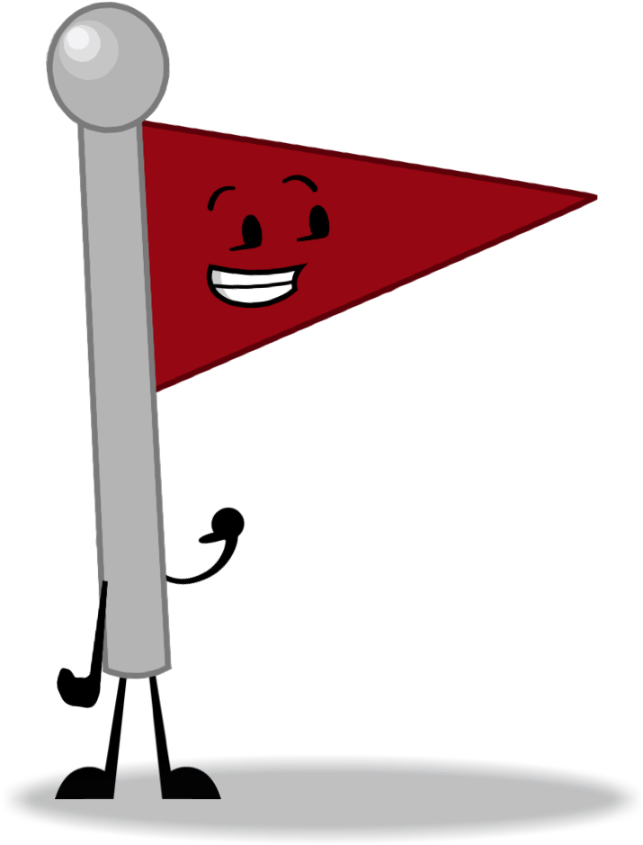 Golf Tee Flag By Flareontheflareon On Clipart Library - Cartoon (716x966), Png Download