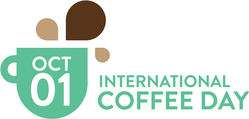 Agri-logic Followed - International Coffee Day Logo (1000x495), Png Download