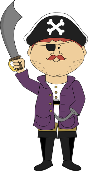 Pirate With Hook Arm - Find Letter P Worksheets (282x550), Png Download