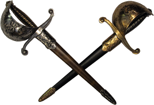 Swords - Sabres De Pirate Png (500x341), Png Download