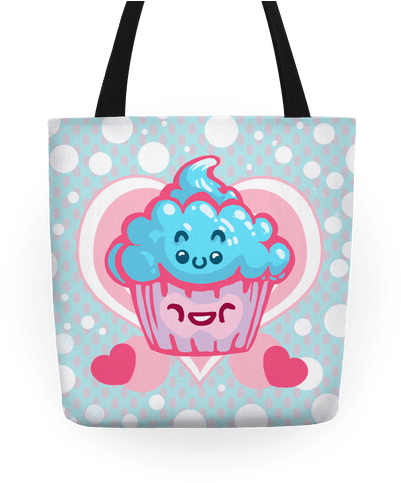 Cute Cupcake Tote - Cupcake (484x484), Png Download