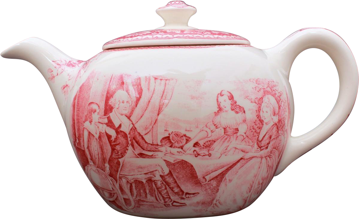 This Vintage Teapot From Homer Laughlin Features George - Washington (1199x1199), Png Download