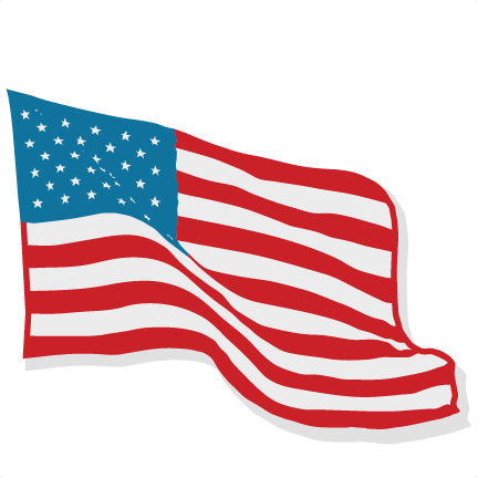 American Flag Svg Scrapbook Cut File Cute Clipart Files - American Flag Cute Clipart (432x432), Png Download