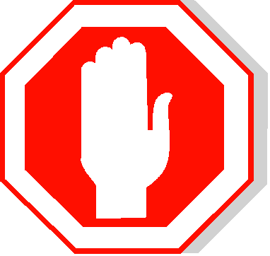 Safety Concerns - Placa De Pare Gif (382x362), Png Download