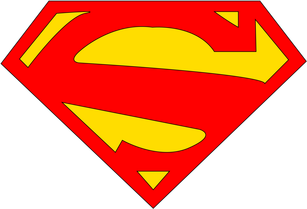 Superman Logo Png Images Pictures - Superman Logo Svg (1024x702), Png Download