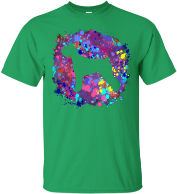 Giant Schnauzer Tshirt Graphic Dog Tee Shirt Watercolor (400x400), Png Download