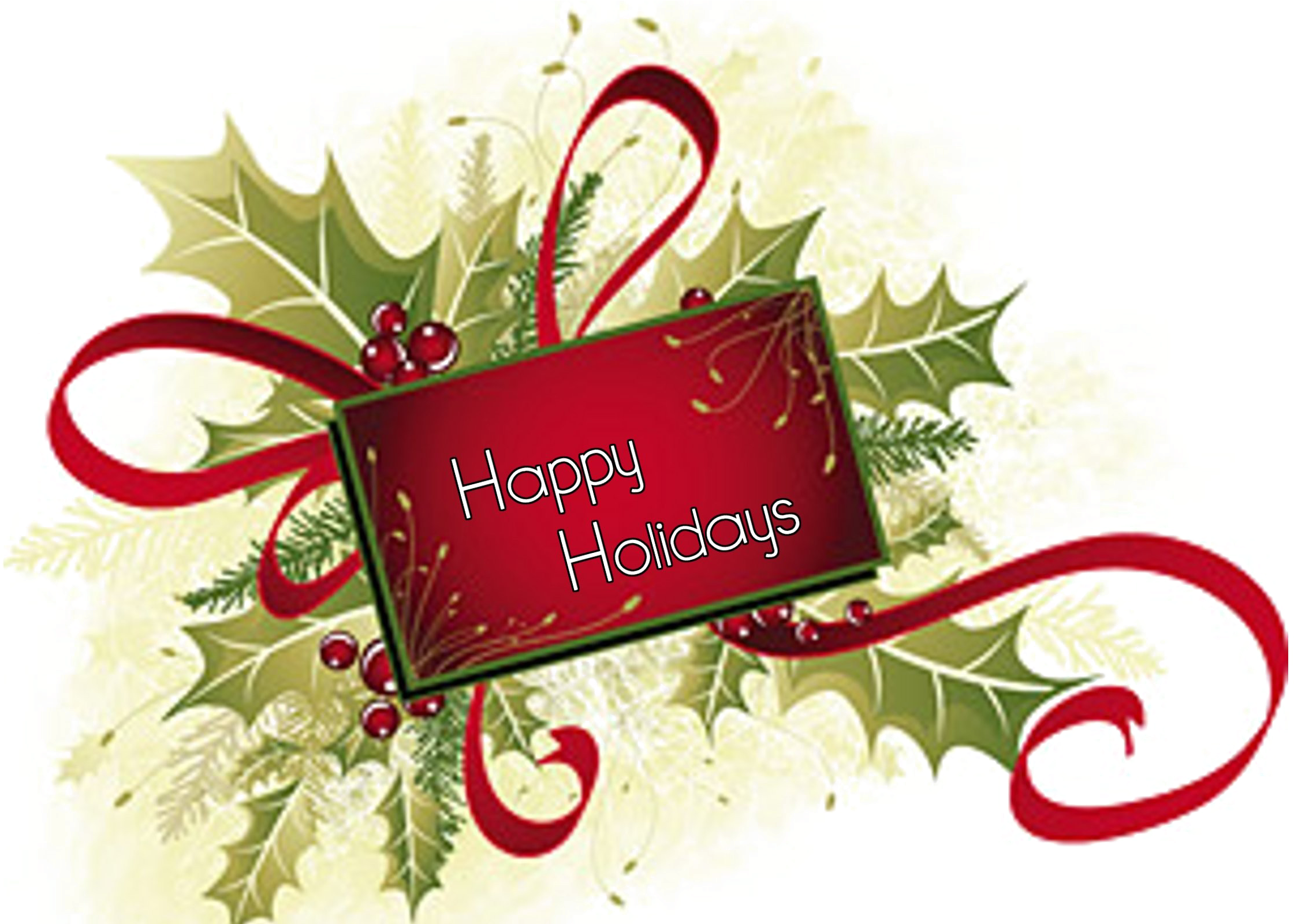 Happy Holidays Wallpaper 3d (2560x1600), Png Download