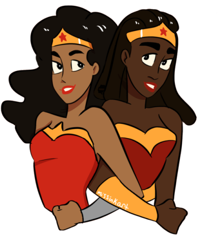 Fav Siblings Nubia And Diana - Wonder Sisters Forrestfield (500x500), Png Download