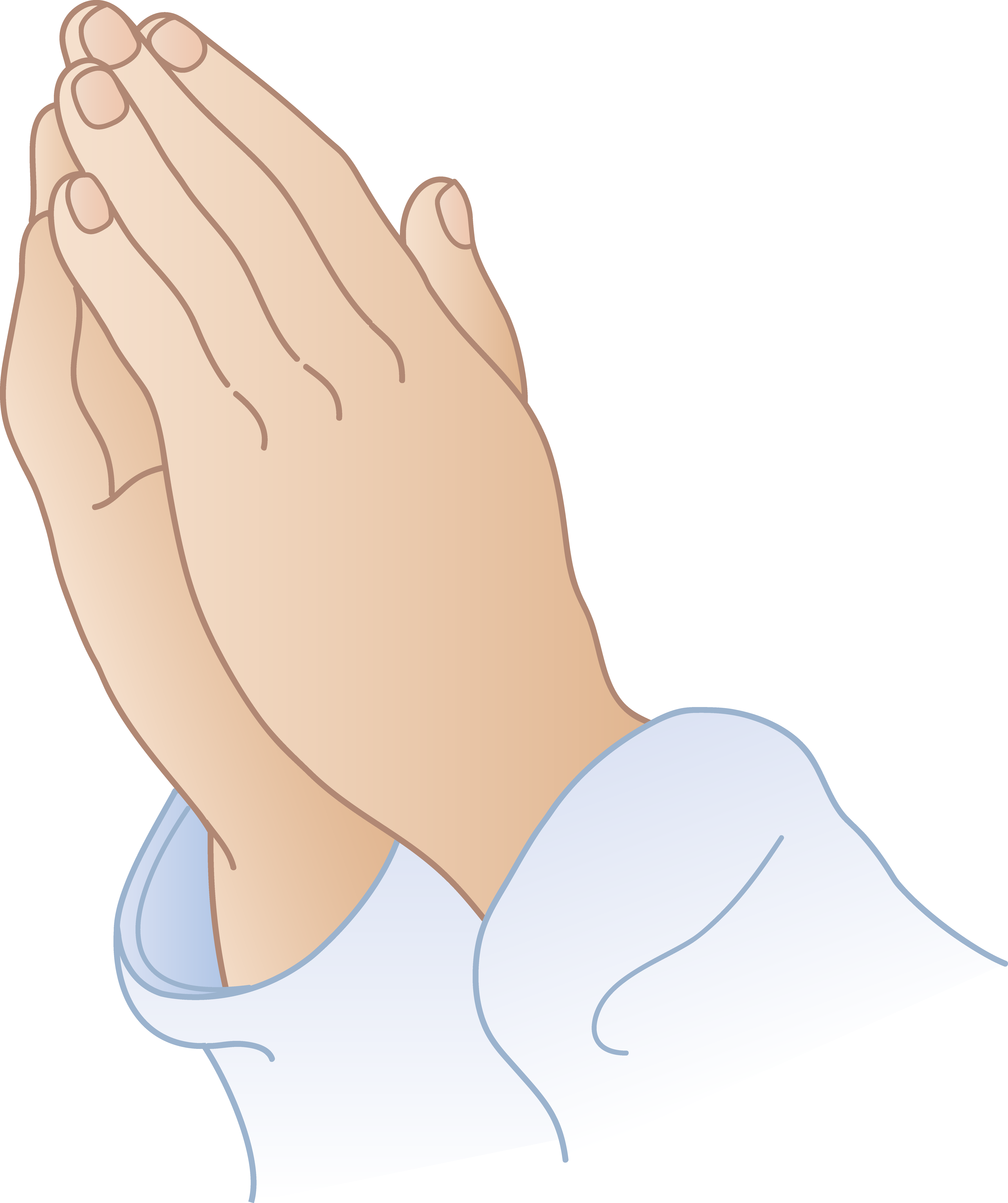 Clipart Praying Hands - Clip Art Prayer Hands (461x550), Png Download