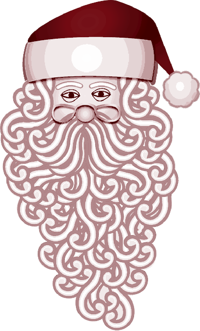 Santa Claus Beard Png - Charming Santa Claus Oval Ornament (800x1326), Png Download
