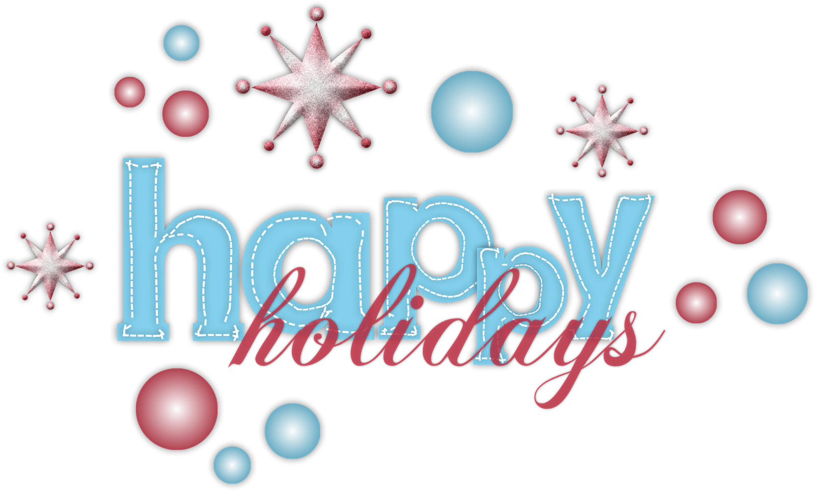 Happy Holidays Png - Happy Holidays Images 2017 (1600x965), Png Download