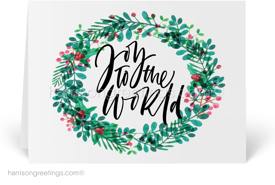 Watercolor Merry Christmas Holiday Cards - Merry Christmas Holiday Cards - Set Of 20 (946x704), Png Download